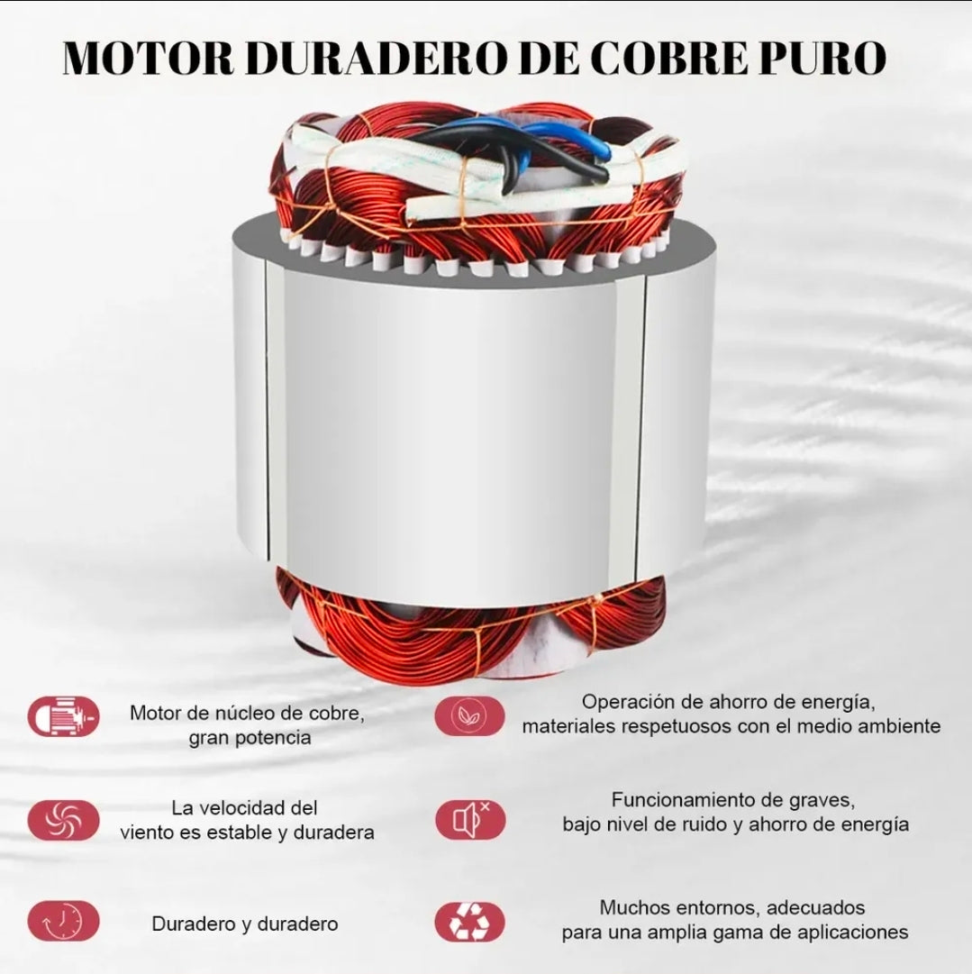 Extractor De Aire Industrial Ventilador 12'' Con Conducto 5m, 3300 Rpm