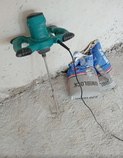 Mezcladora eléctrica de cemento/pintura 6 velocidades 3200w