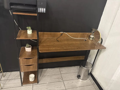 Escritorio De Oficina Minimalista con 2 Cajones 1.2m