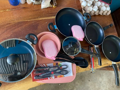 Batería de cocina Aluminio Antiadherente 22 piezas