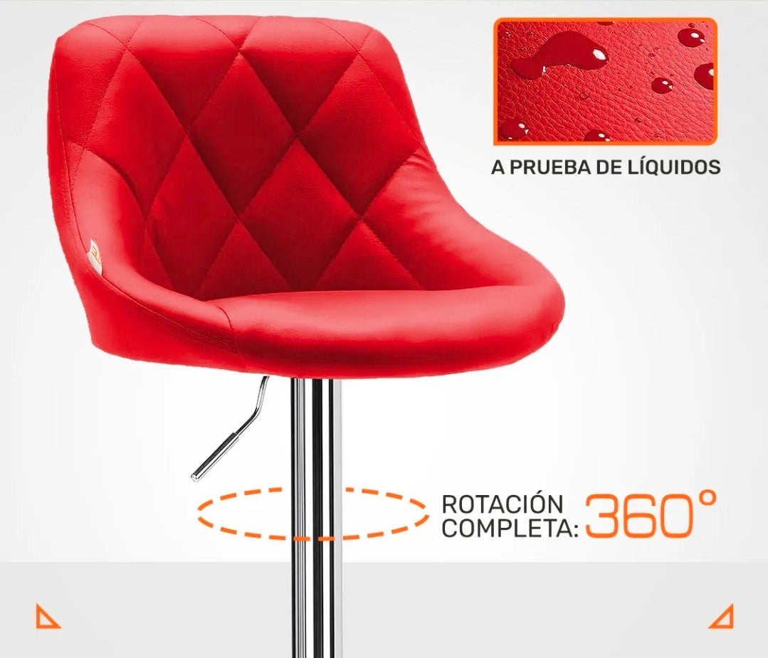 2 bancos para barra con respaldo