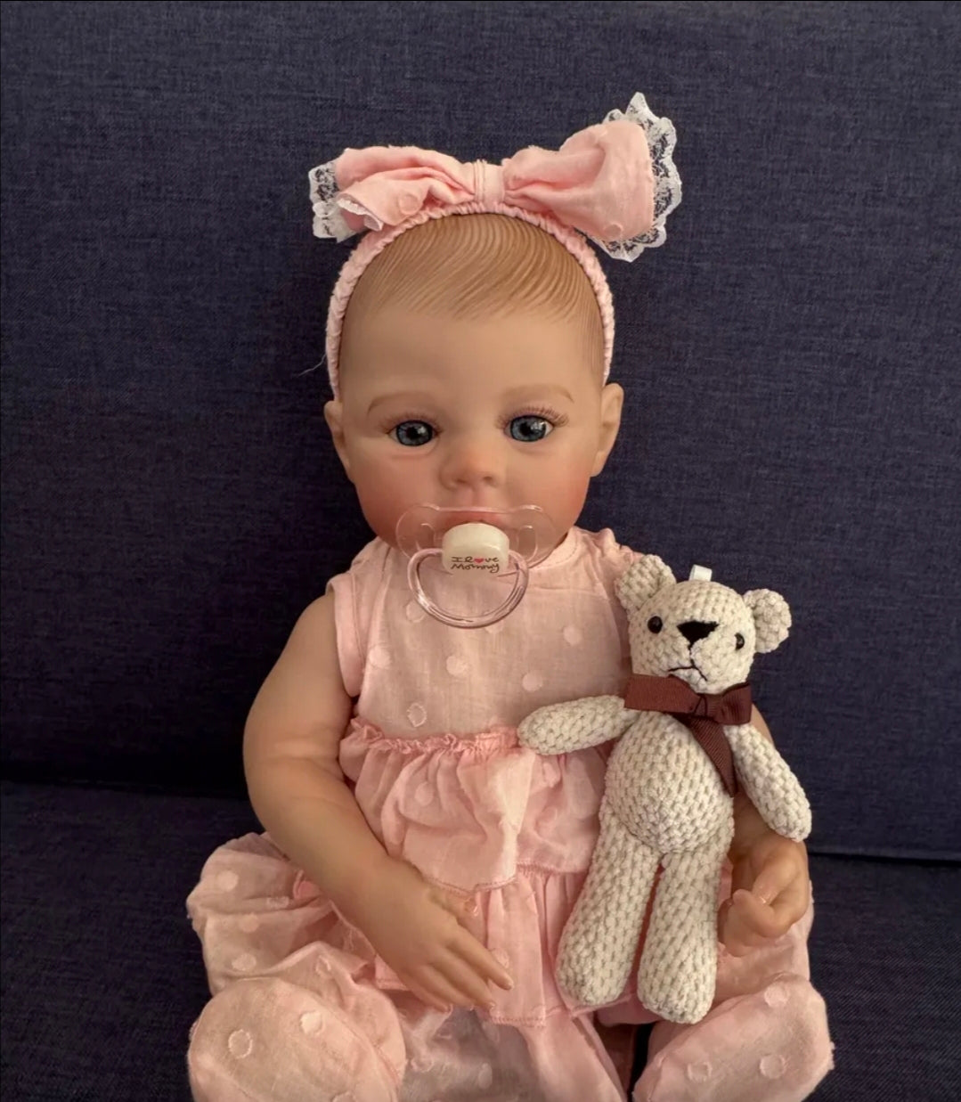 Muñeca de silicona 48cm tipo NENUCO