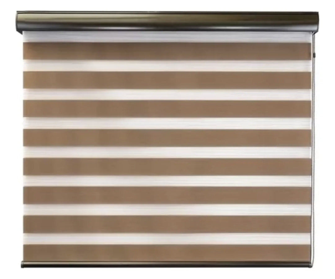 Persiana Doble Capa Zebra 100x200 Cm Enrollable