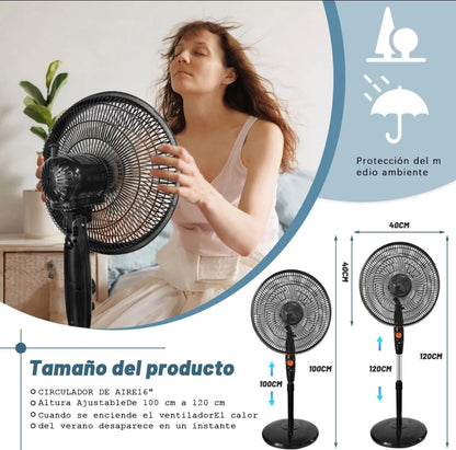 Ventilador de piso solar