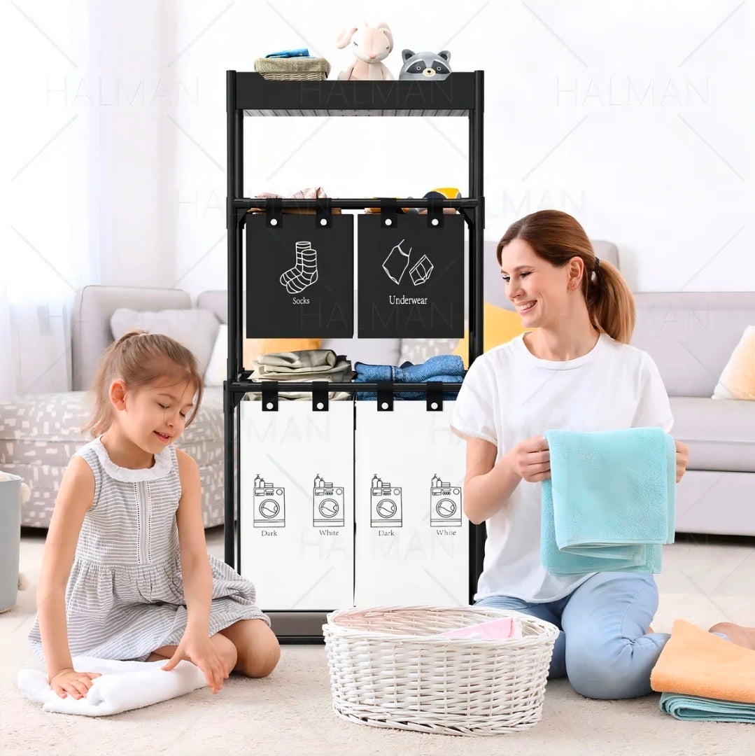 Cesto Ropa Sucia Plegable Portátil 150L