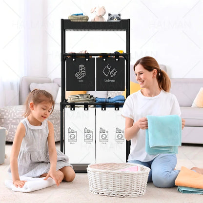 Cesto Ropa Sucia Plegable Portátil 150L