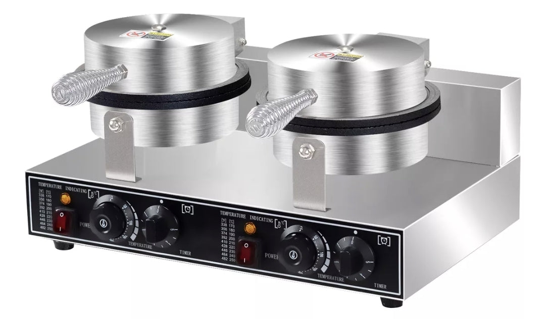 Máquina De Conos De Helado Con Marquesitas Doble