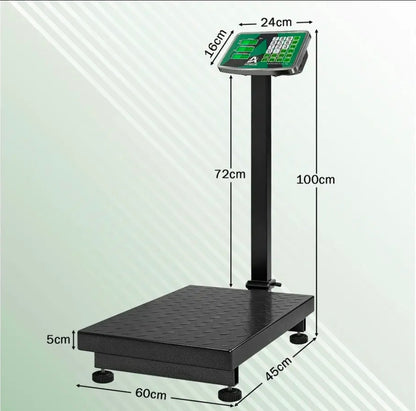 Báscula Comercial Digital 500 Kg Industrial Con Plataforma