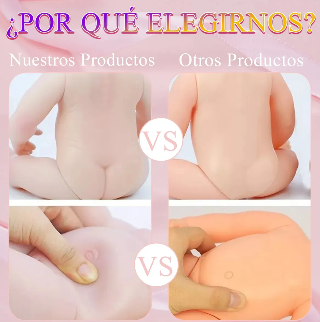 Muñeca 2 cambios de ropa y accesorios 55 cm