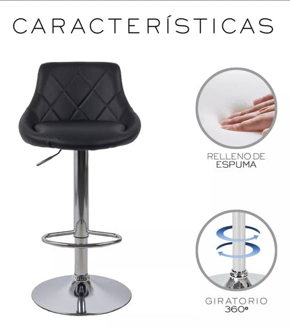 4 bancos para barra con respaldo