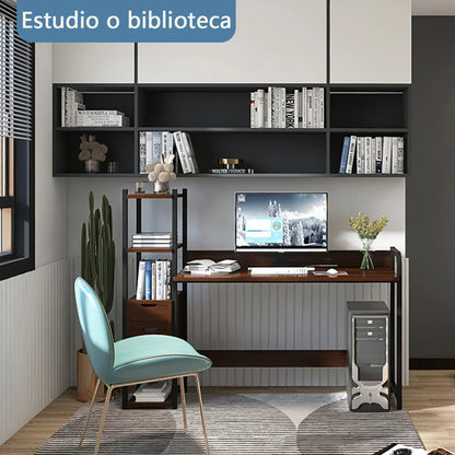 Escritorio De Oficina Minimalista con 2 Cajones 1.2m