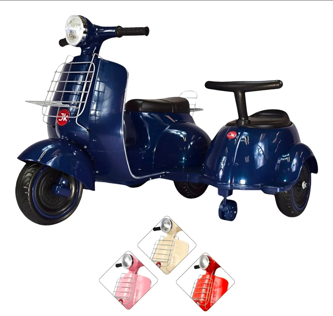 Motocicleta Montable Electrica Doble Asiento Sonido Luz 6v