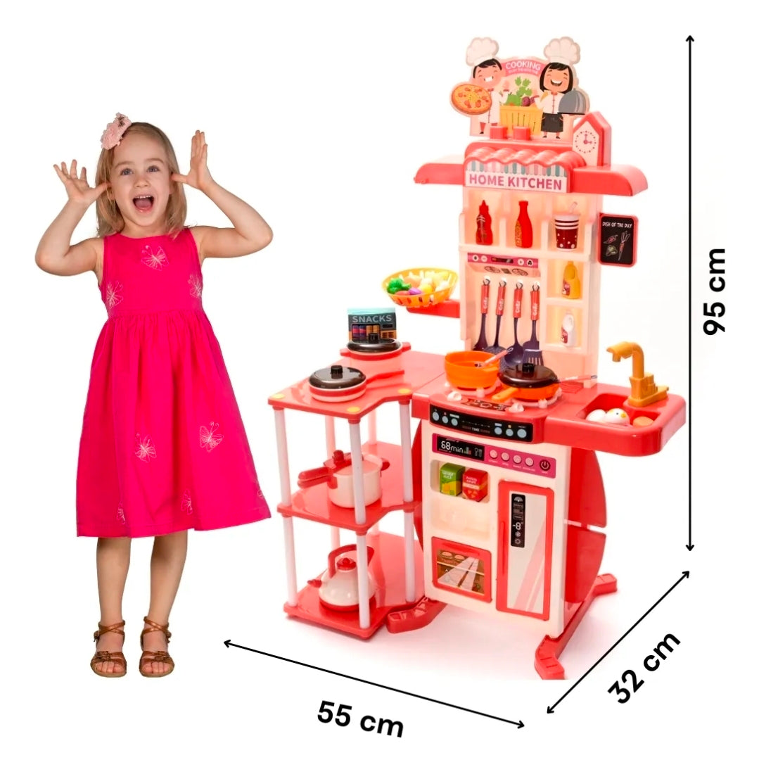 Cocina de juguete con luz, agua y sonido 73pz