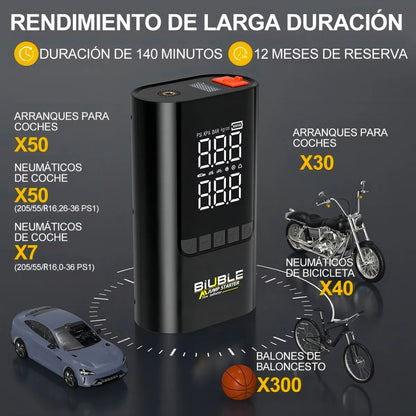 Arrancador De Batería De Auto 8500a Con Inflador Br12