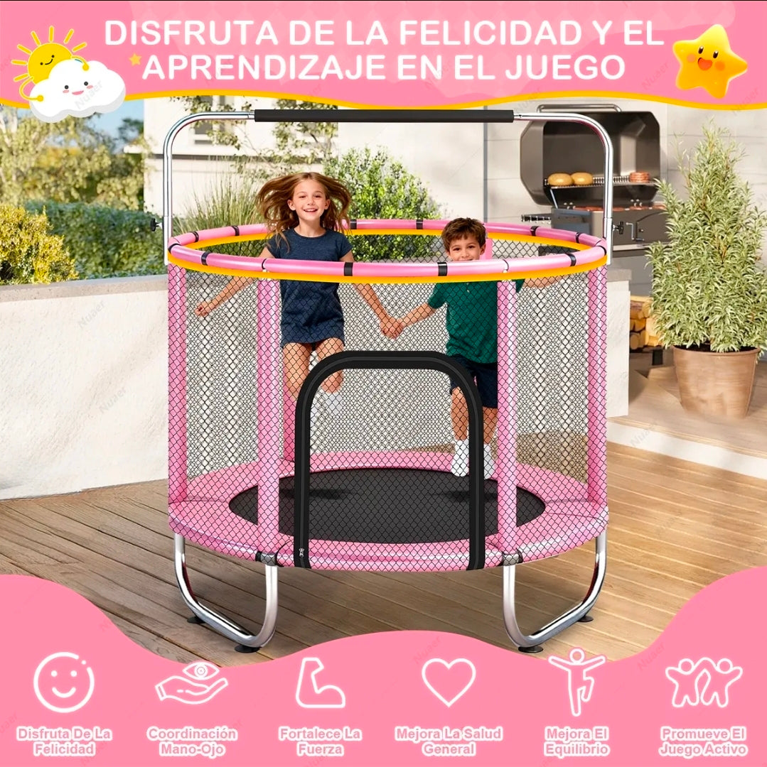 Trampolín infantil 140cm ROSA