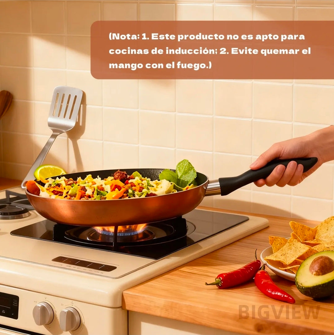 Batería De Cocina Antiadherente 34 Piezas - Juego De Ollas Y Utensilios De Aluminio