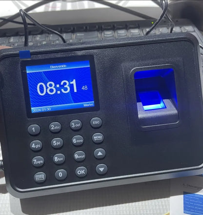 Reloj checador huella biométrica digital