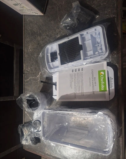 Rallador cortador multifuncional  13 en 1 con contenedor y espiralizador ajustable