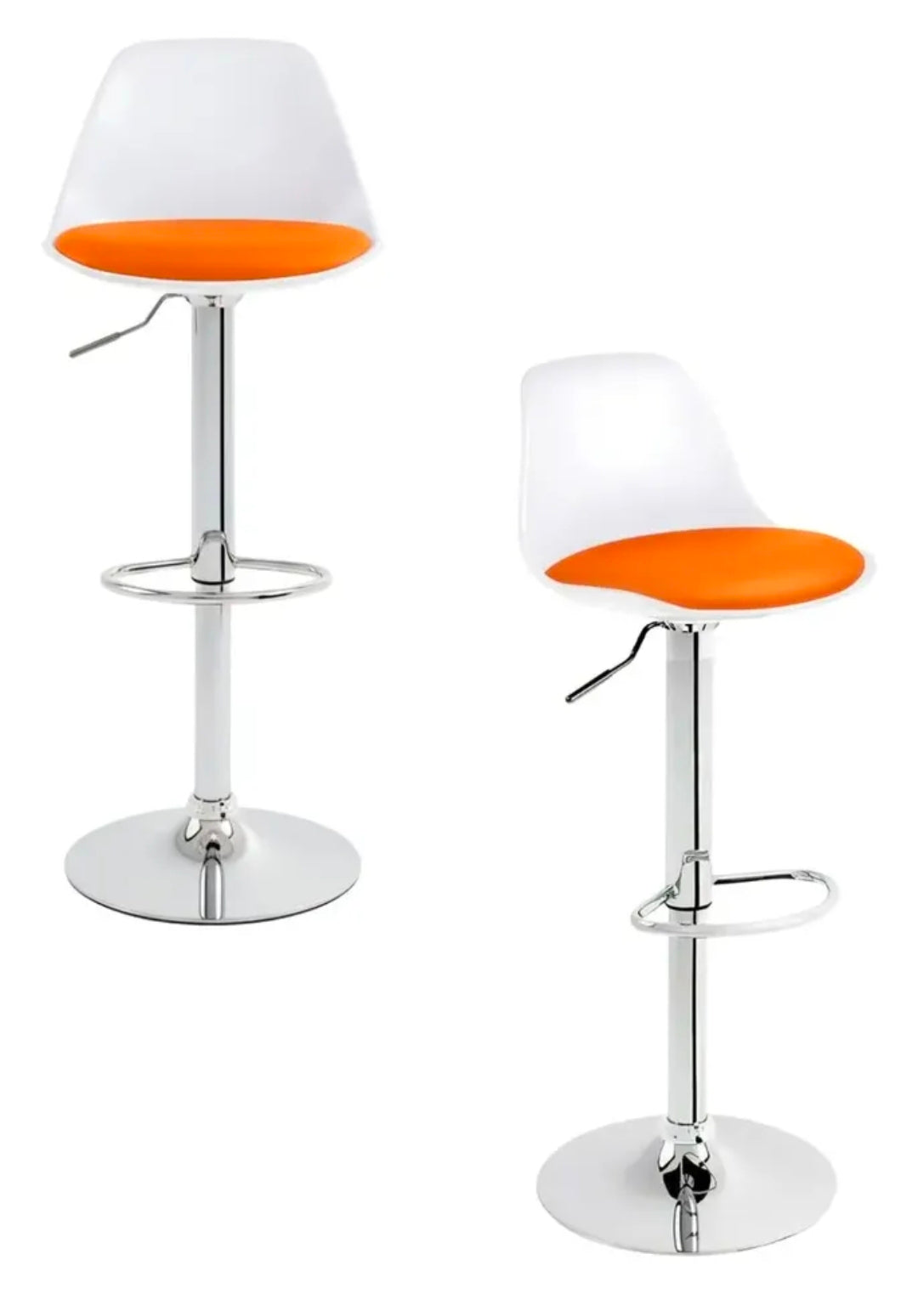 6 bancos modelo Tulip con asiento acolchado