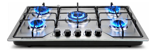 Parrilla  Shtark A Gas 5 Quemadores Acero Inoxidable Empotrable Plateado
