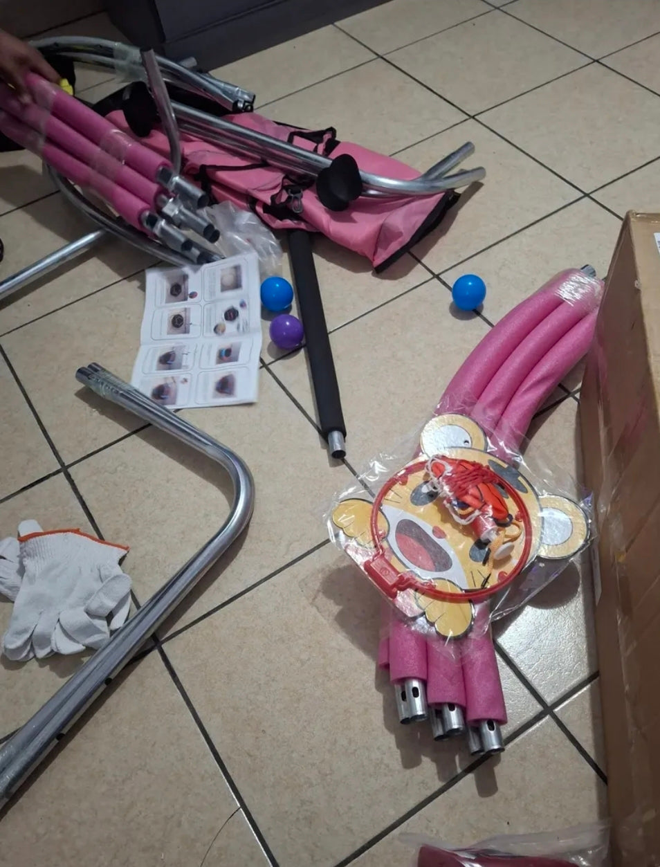 Trampolín infantil 140cm ROSA