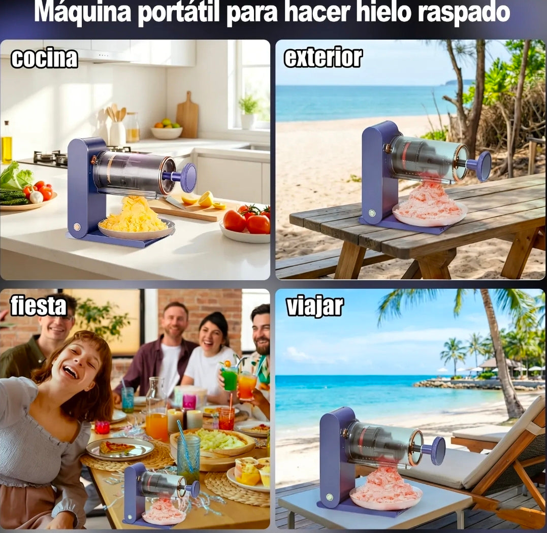 Máquina portátil para hielo raspado