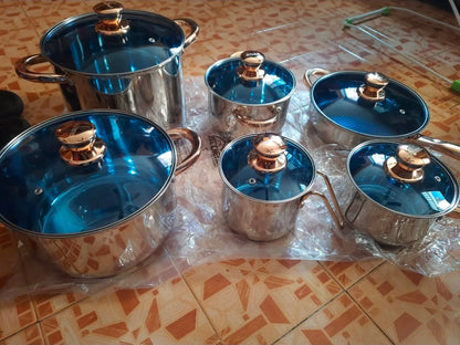 Batería de Cocina Kitchenes Juego de 12 Piezas