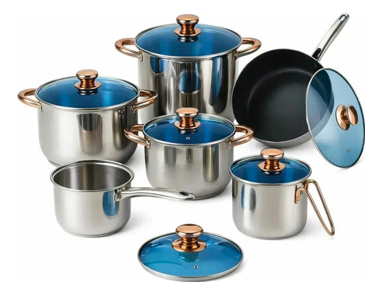 Batería de Cocina Kitchenes Juego de 12 Piezas