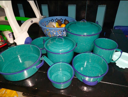 Batería de cocina Cinsa peltre superior 10 pz