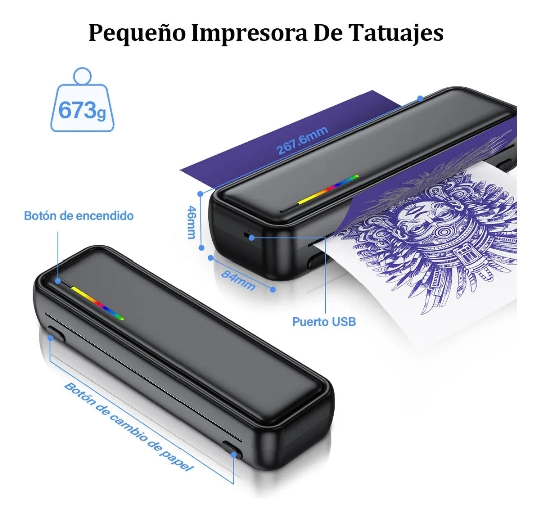 Impresora térmica para tatuajes a4