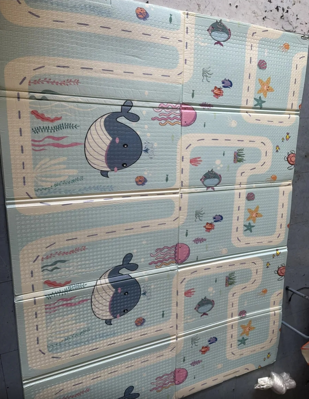 Tapete de bebé antigolpes plegable 2.00x1.50m doble cara