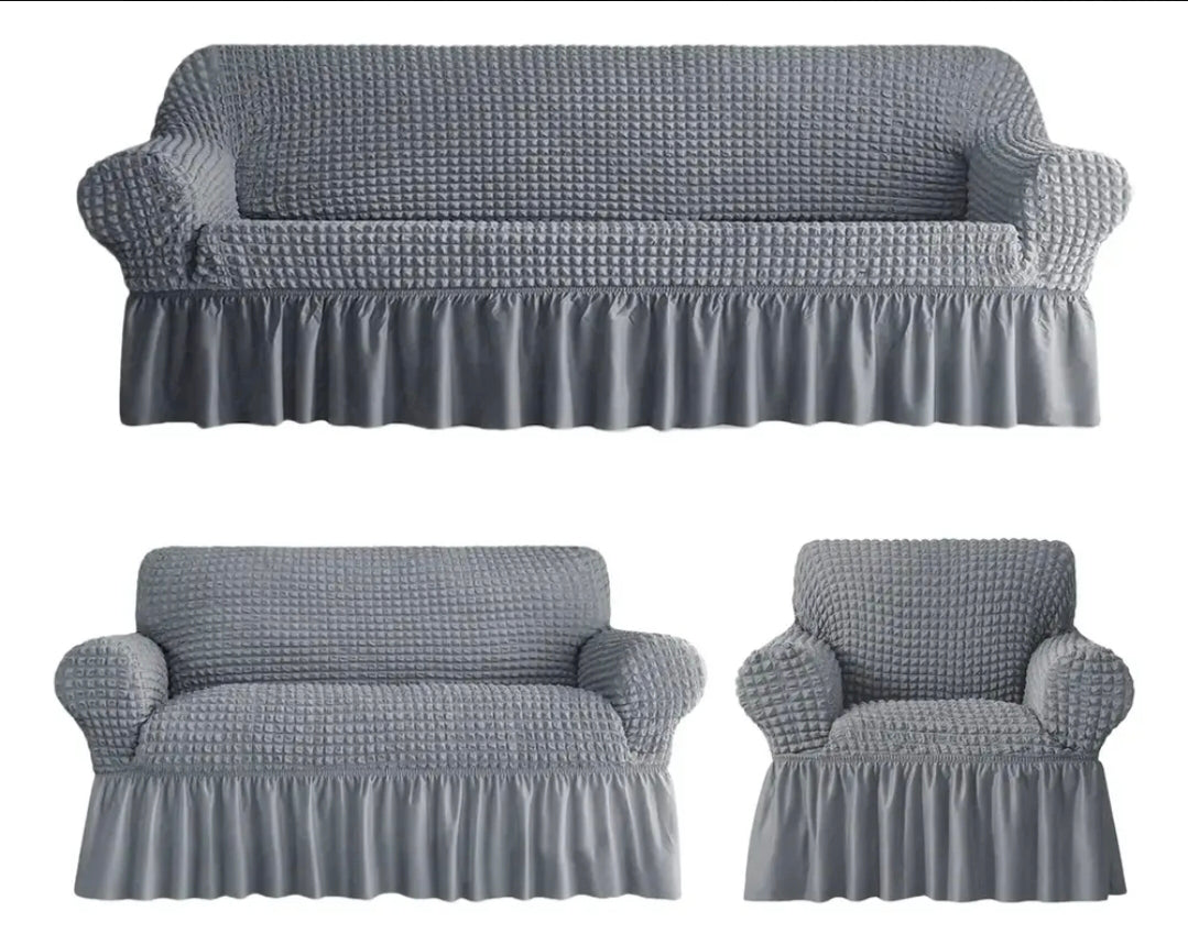Protector Cubre Sala Elástico Impermeable Alta Calidad 3 Piezas