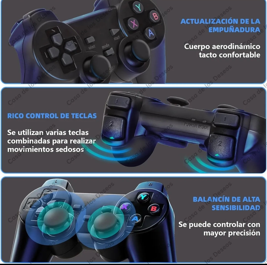 Proyector led Android Wifi Profesional Mini Portátil Con 2 Gamepads Y Más De 20000 Juegos Incorporados