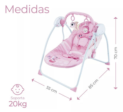 Silla Mecedora Raganet Para Bebes Con Control Remoto