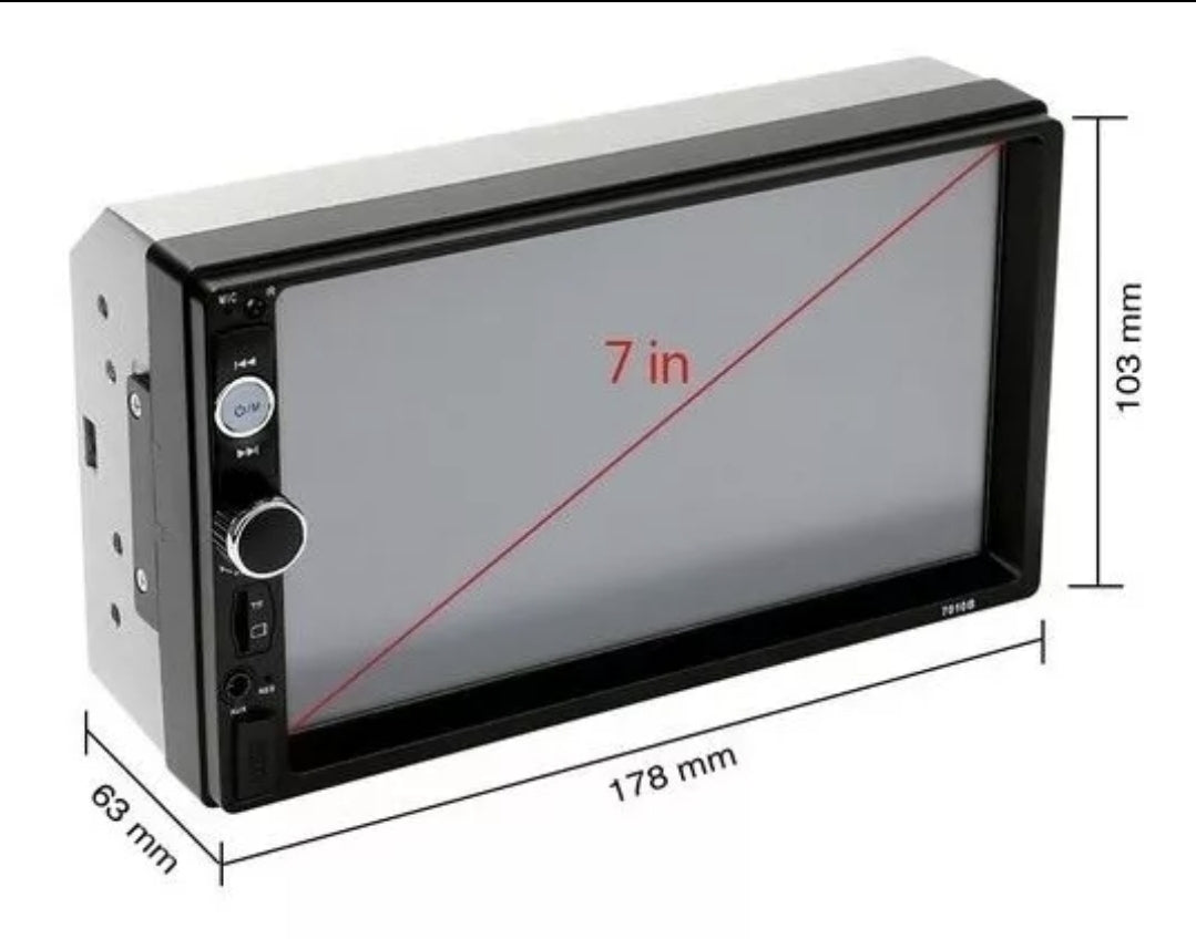 Estéreo Para Auto 7in 7010b Con Cámara
