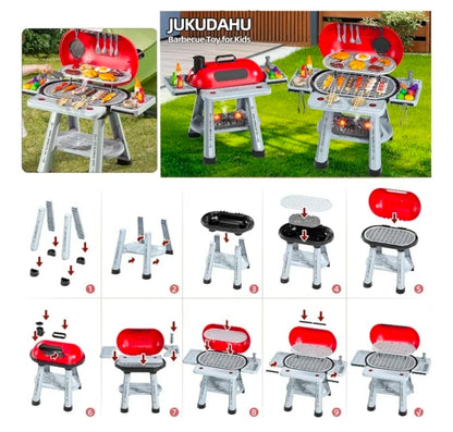 Parrilla de juguete para niños con luz y sonido