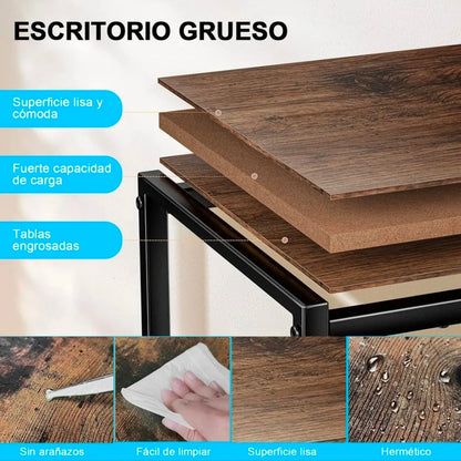 Escritorio para computadora con estante ajustable
