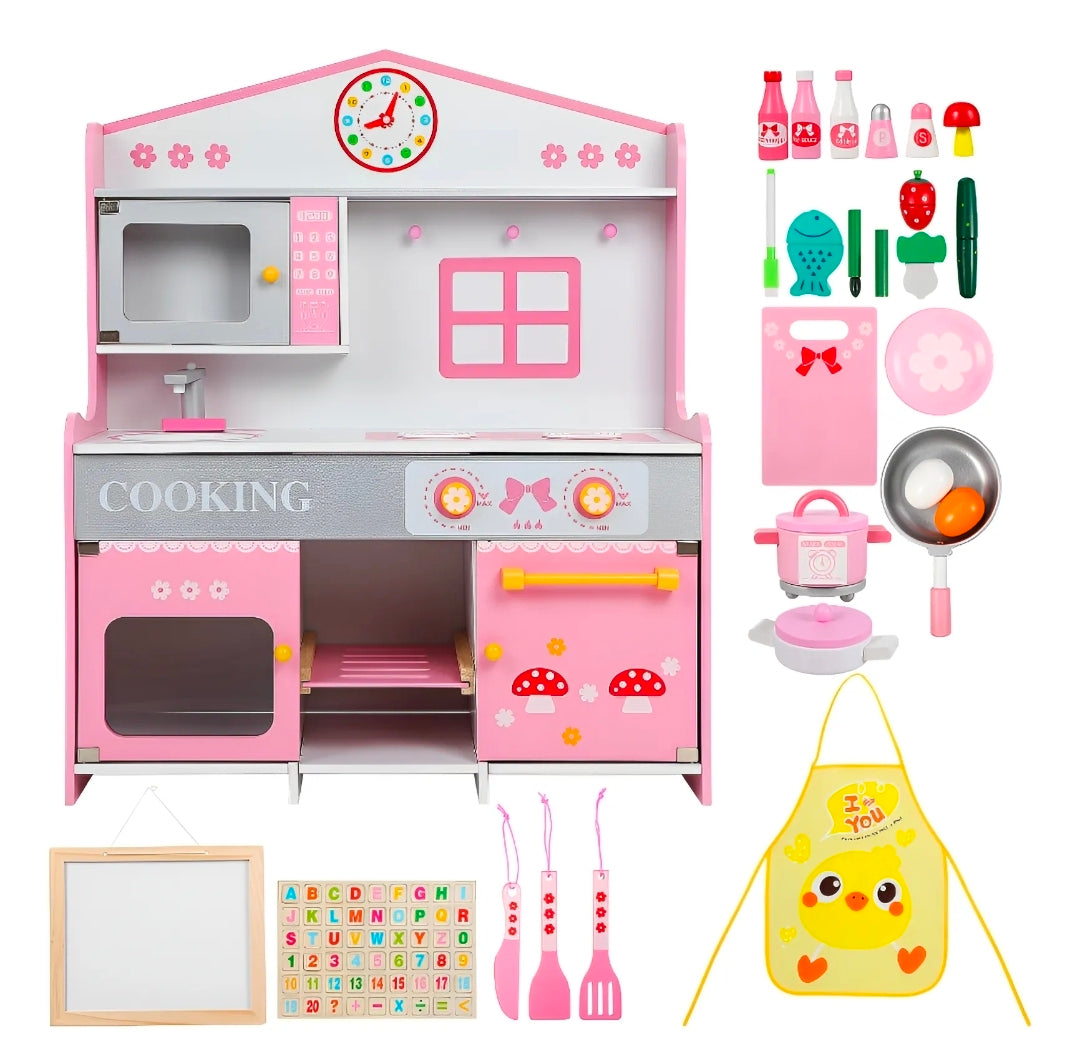 Cocina de madera simulación