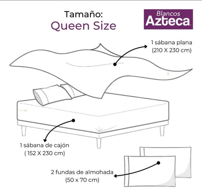 Sábana Lujosa De Satín Queen Size