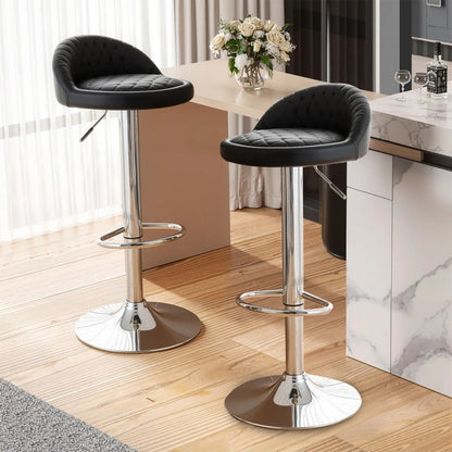 2 bancos altura ajustable NEGRO