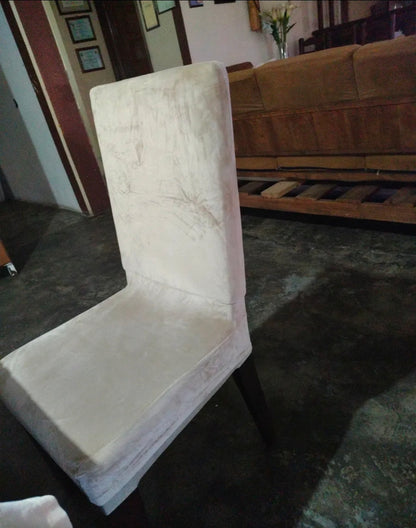 Funda silla de comedor 6 piezas tipo terciopelo