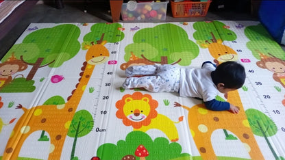 Tapete de bebé antigolpes plegable 2.00x1.50m doble cara
