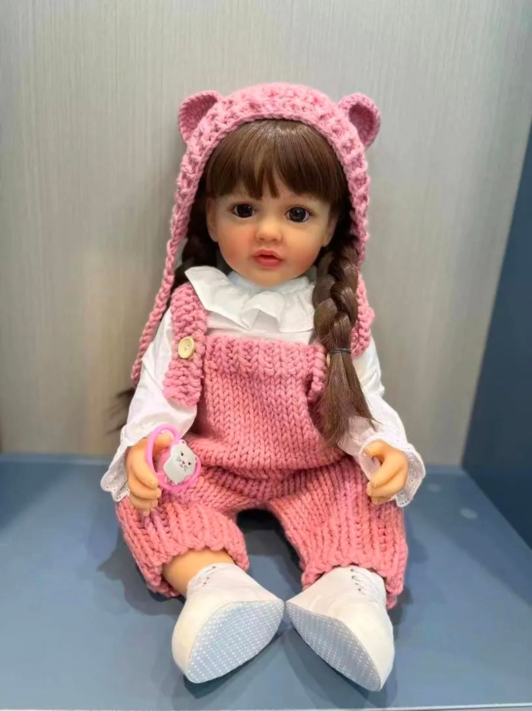 Bebé muñeca TIPO reborn silicona 55 cm
