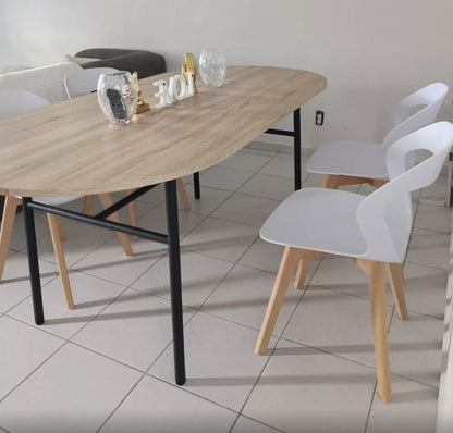 Set 4 Sillas Para Comedor Moderna Estructura