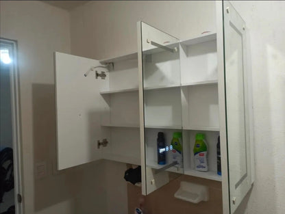 Mueble para baño con espejo led antivaho 90x65cm