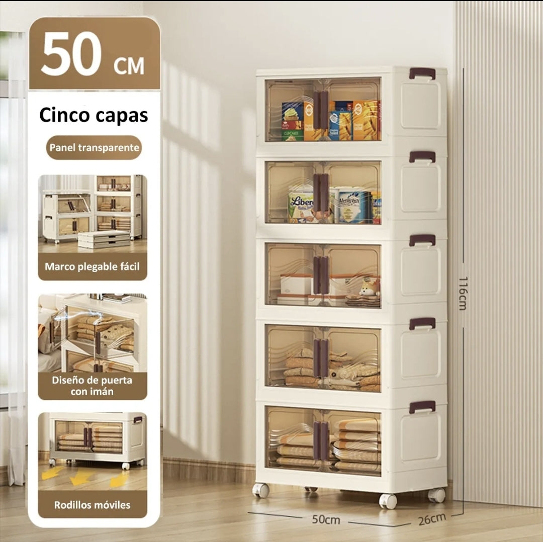 Closet Plegable Para Ropa 5 pisos