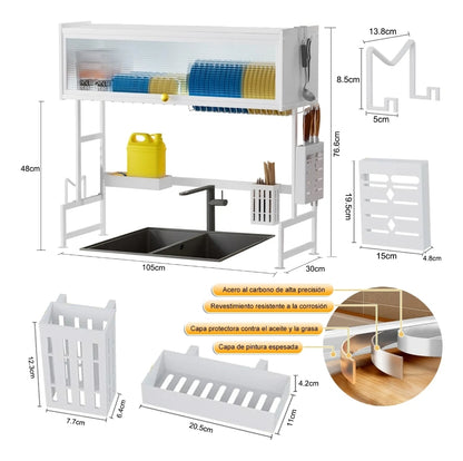 Escurridor de trastes con puerta 105cm