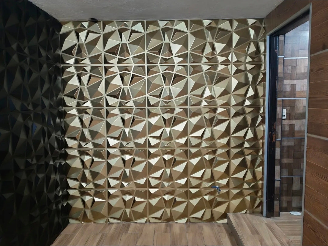 Paneles pvc dorado 50x50cm