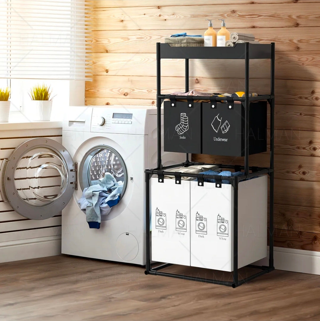 Cesto Ropa Sucia Plegable Portátil 150L