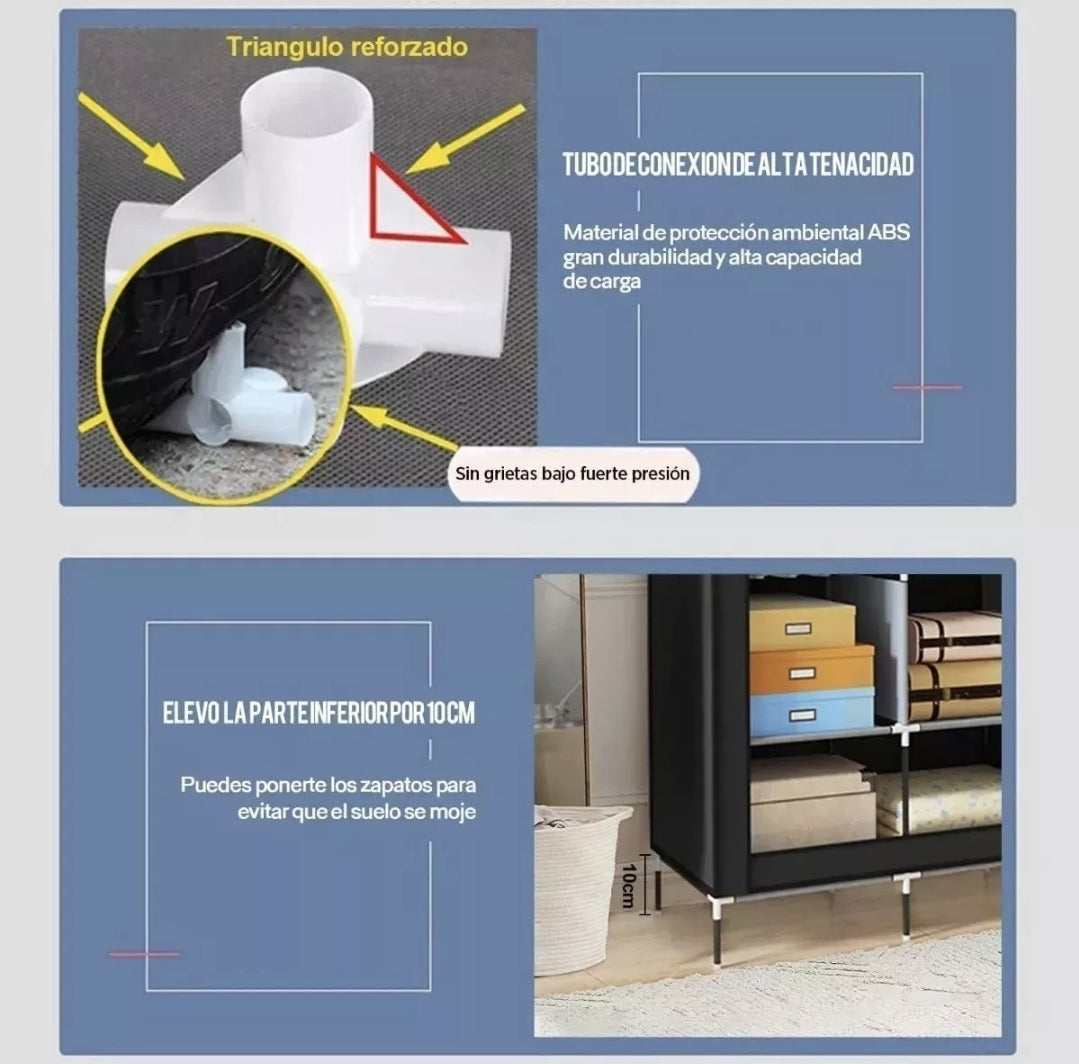 Ropero Rack Closet Armable